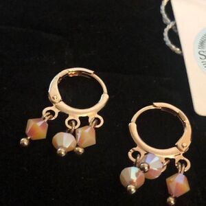 Swarovski authentic Crystals18kGoldPlated earrings